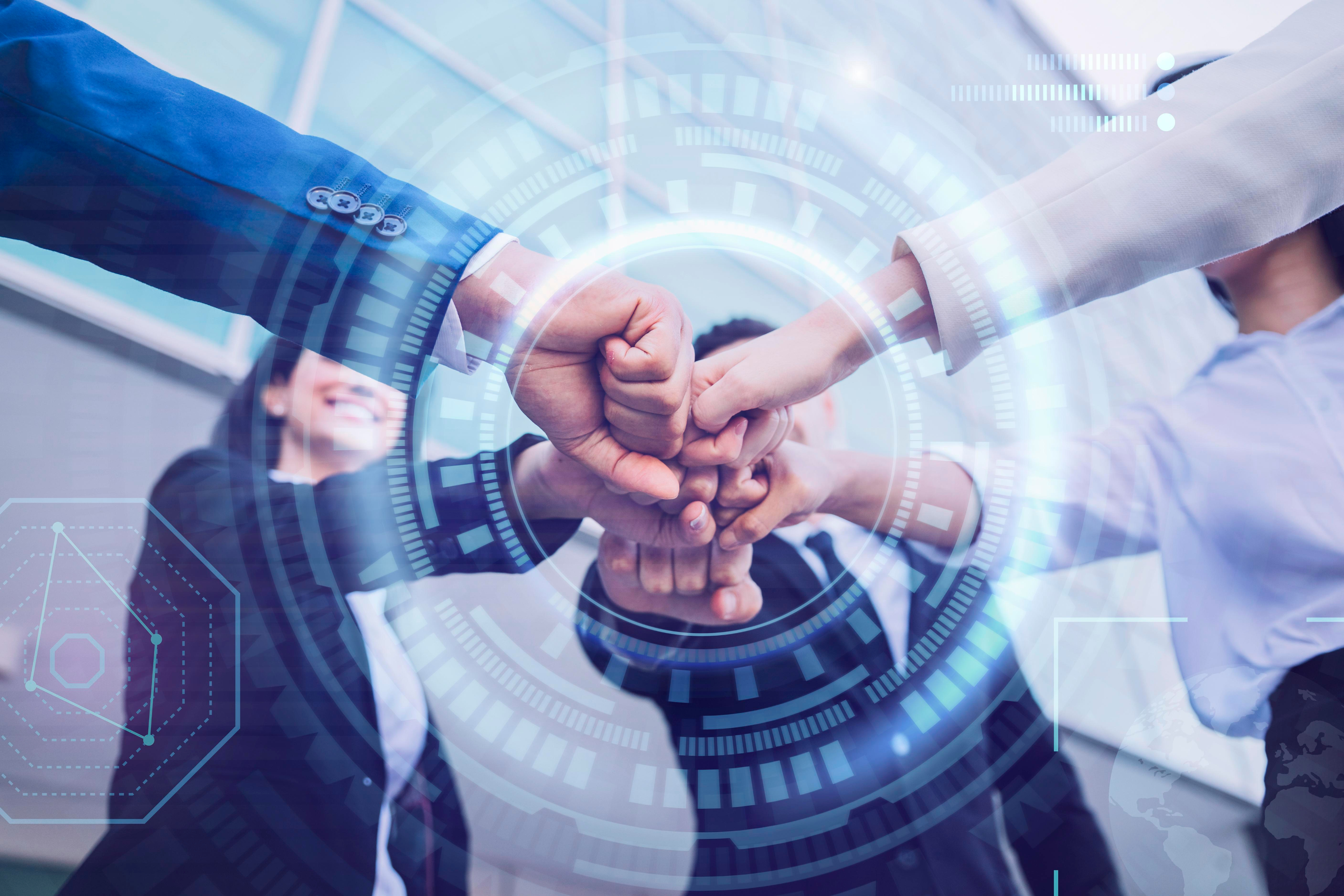 Business professionals in discussion